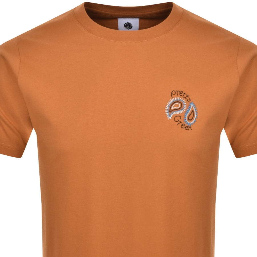 Pretty Green Wonderwall T Shirt Orange
